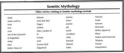 Semitic Mythology